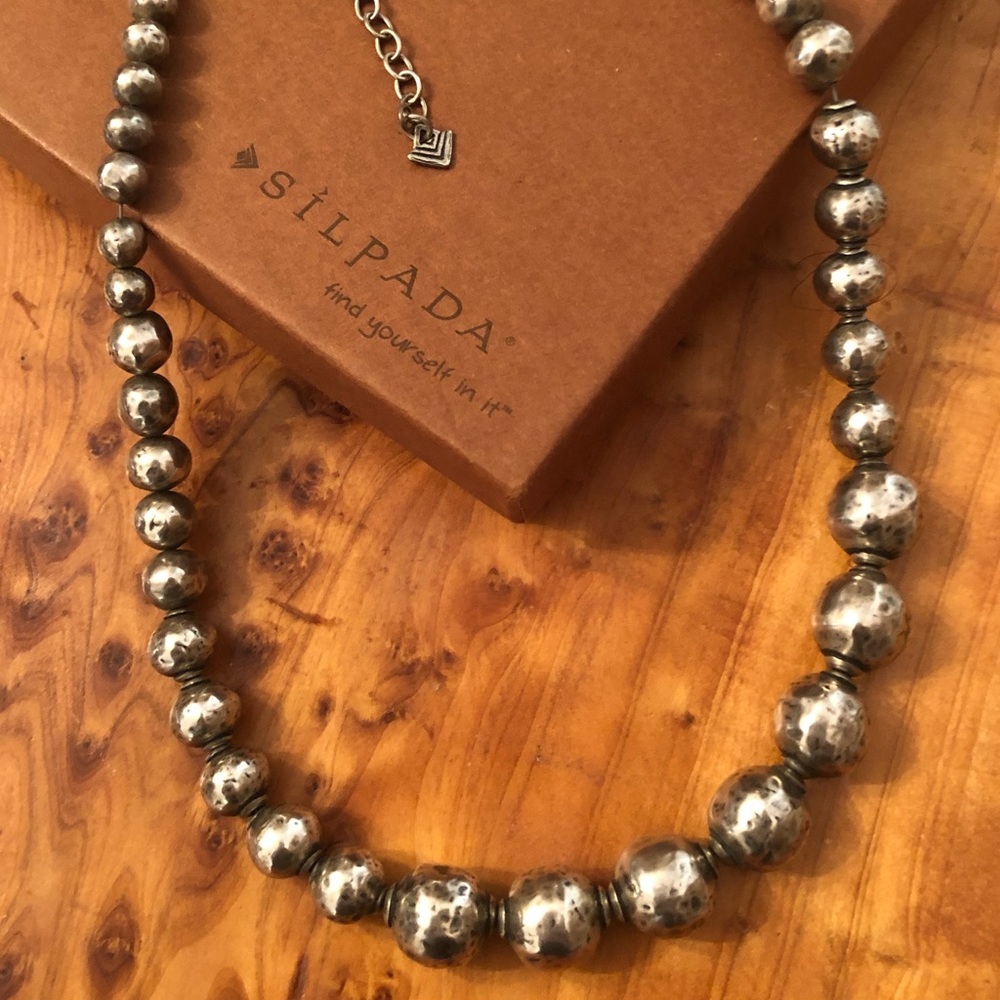 Silpada Sterling Silver Electroformed Bead Ball “Atmospheric” Necklace N1953 - Picture 11 of 15